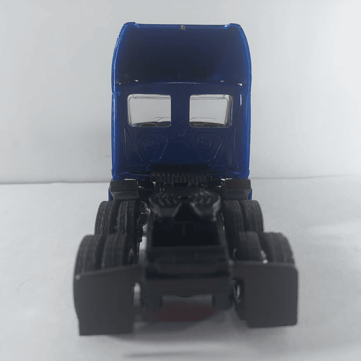 Mula Freightliner Cascadia cama baja y tractor 1/43 azul, new ray 2