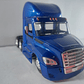 Mula Freightliner Cascadia cama baja y tractor 1/43 azul, new ray - Miniatura 8