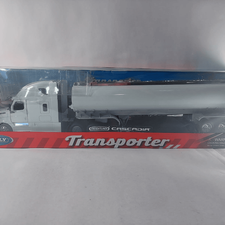 Mula Freightliner CASCADIA furgon 1/32 blanca , welly 7