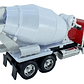 Mezcladora (mixer) Freightliner 114SD color rojo , New Ray, Escala 1-32 - Miniatura 3