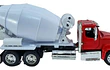 Mezcladora (mixer) Freightliner 114SD color rojo , New Ray, Escala 1-32
