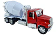 Mezcladora (mixer) Freightliner 114SD color rojo , New Ray, Escala 1-32
