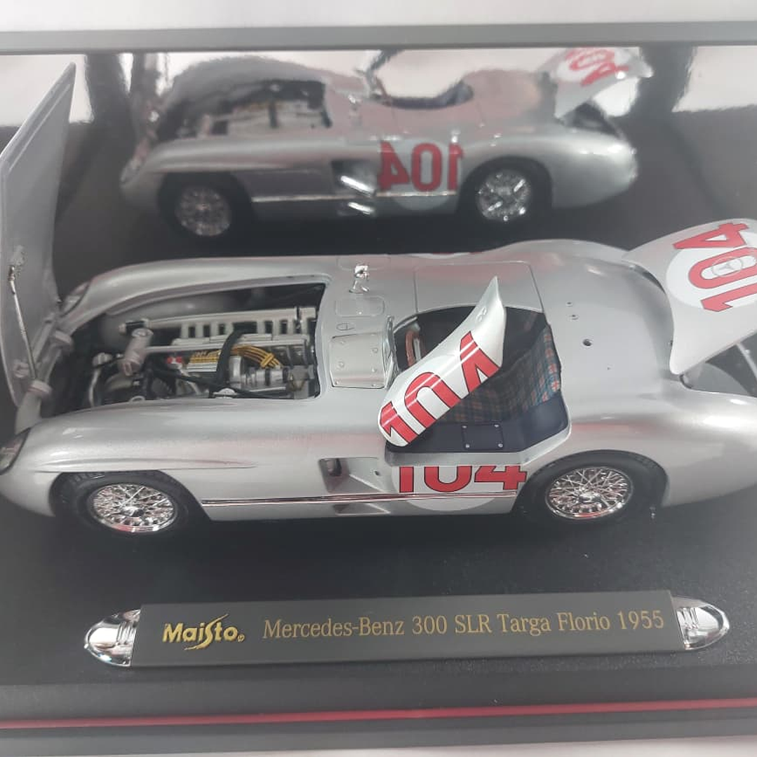 MERCEDES BENZ 300 SLR TARGA FIORIO 1955 ESCALA 1/18 7