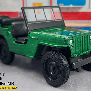 Jeep Willys 1941 verde Escala 1/36, welly-