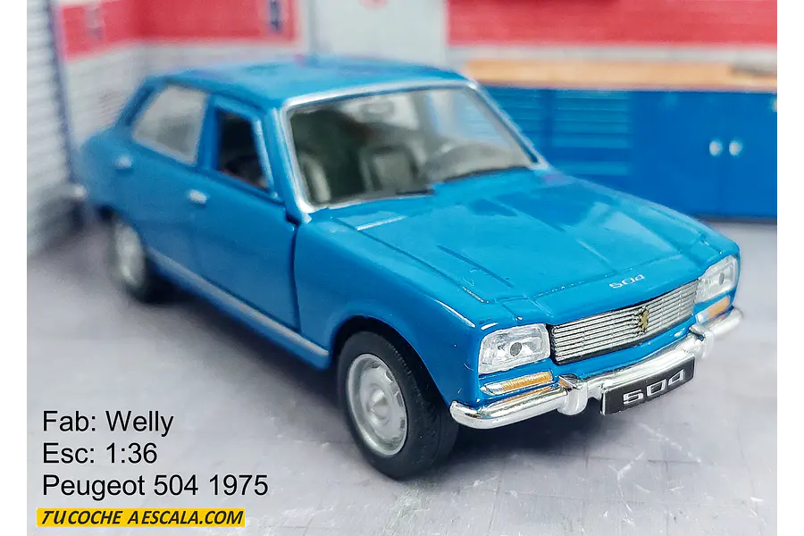 Peugeot 504 1975 A Escala 1/36, welly-