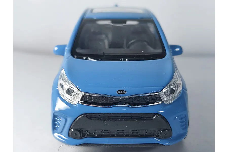Kia Picanto azul Carro A Escala 1/36 marca welly
