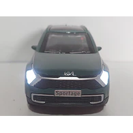 Kia sportage 2024 verde Escala 1/36 con luces LED-