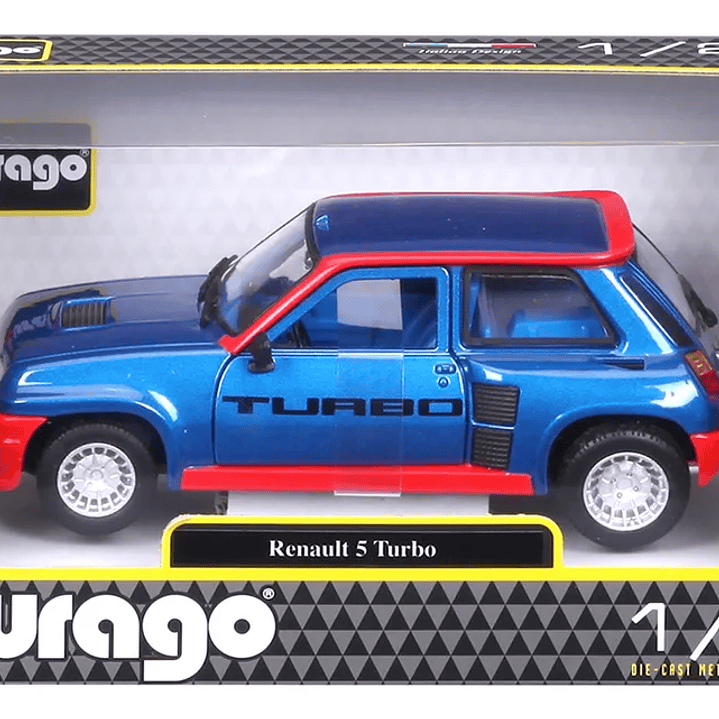 Renault 5 Turbo, Burago, Escala 1-24 8