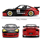 Porsche 911 GT3 RS (996) Burago Escala 1-24 - Miniatura 7