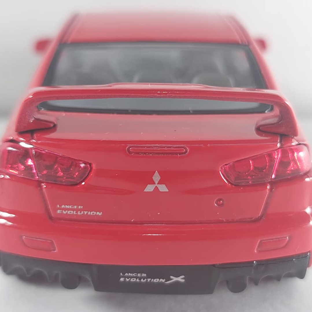 Mitsubishi Lancer Evolution X rojo 1/36, Kinsmart 3