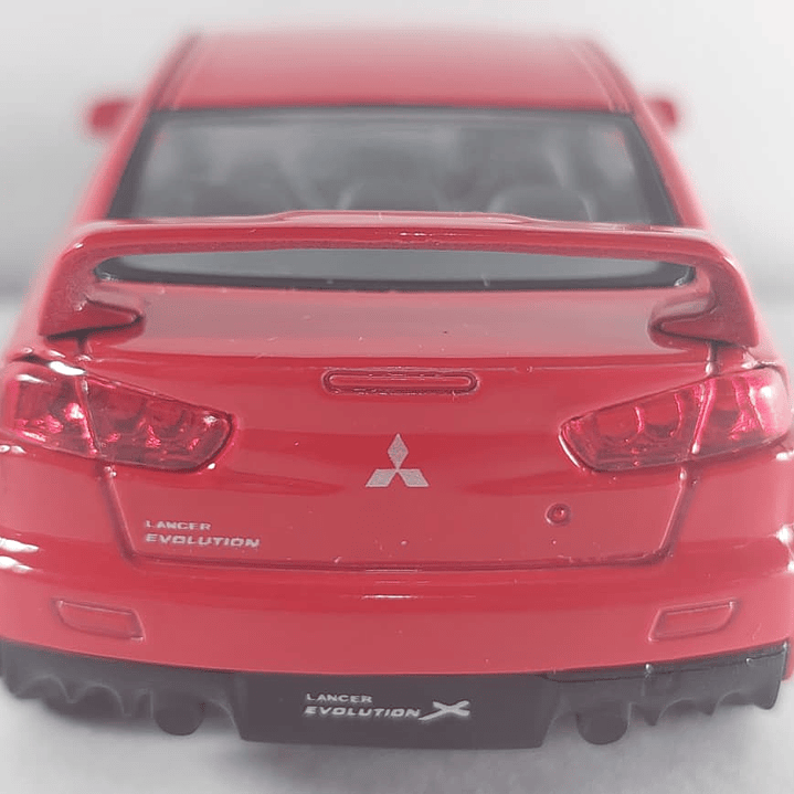 Mitsubishi Lancer Evolution X rojo 1/36, Kinsmart 3