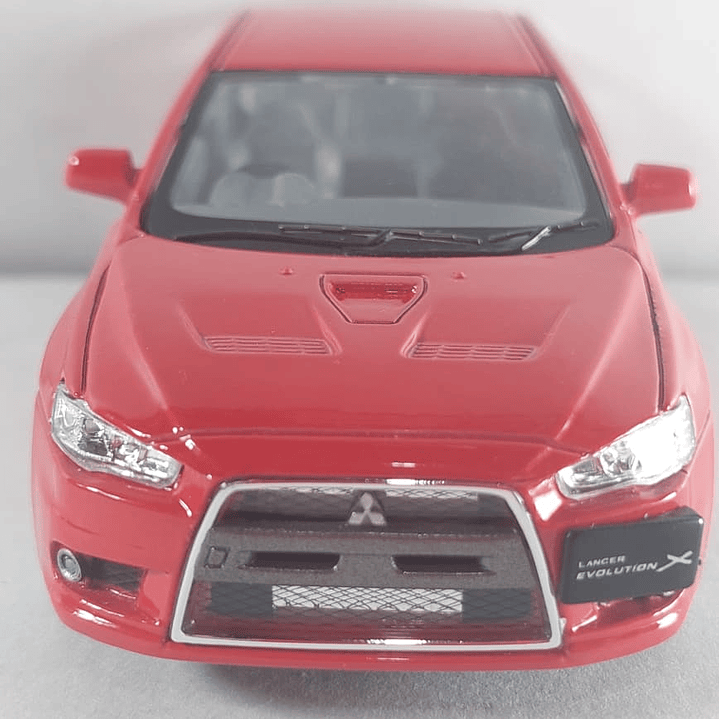 Mitsubishi Lancer Evolution X rojo 1/36, Kinsmart 5