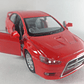 Mitsubishi Lancer Evolution X rojo 1/36, Kinsmart - Miniatura 1