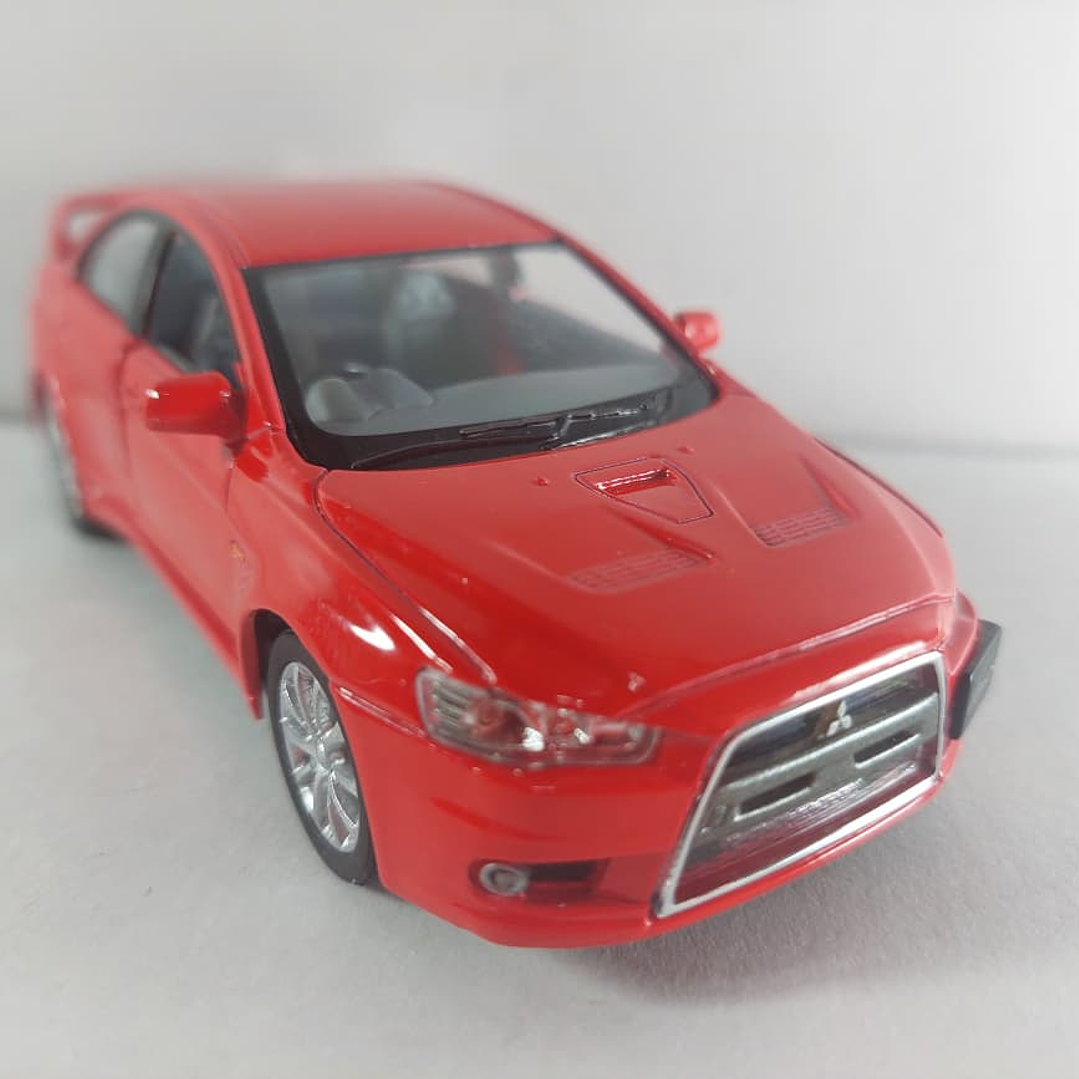 Mitsubishi Lancer Evolution X rojo 1/36, Kinsmart 6