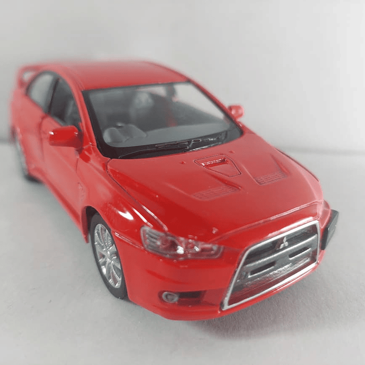 Mitsubishi Lancer Evolution X rojo 1/36, Kinsmart 6