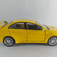 Mitsubishi Lancer Evolution X amarillo 1/36, Kinsmart - Miniatura 2