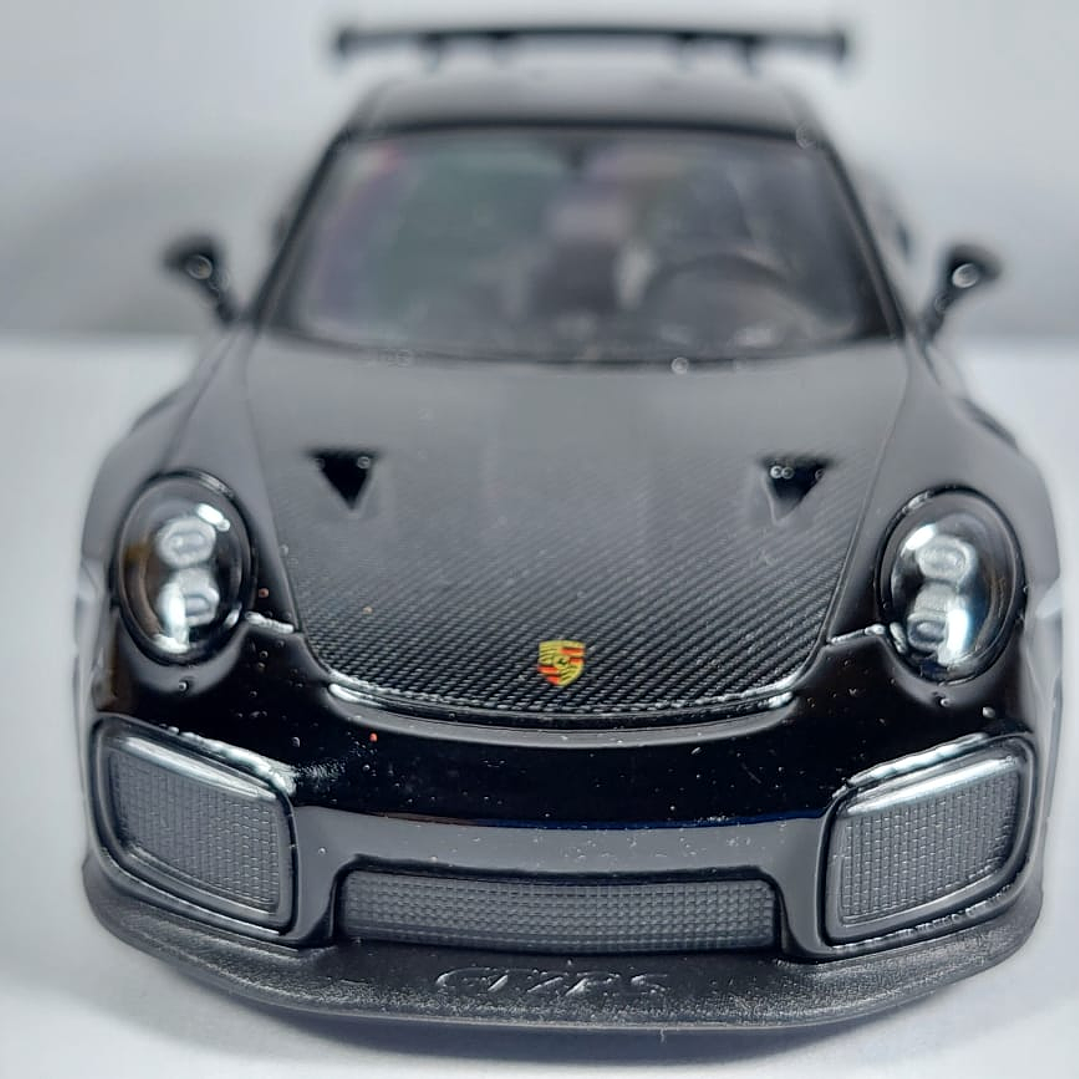 Porsche 911 Gt2 Rs, negro 1/36, marca kinsmart- 4
