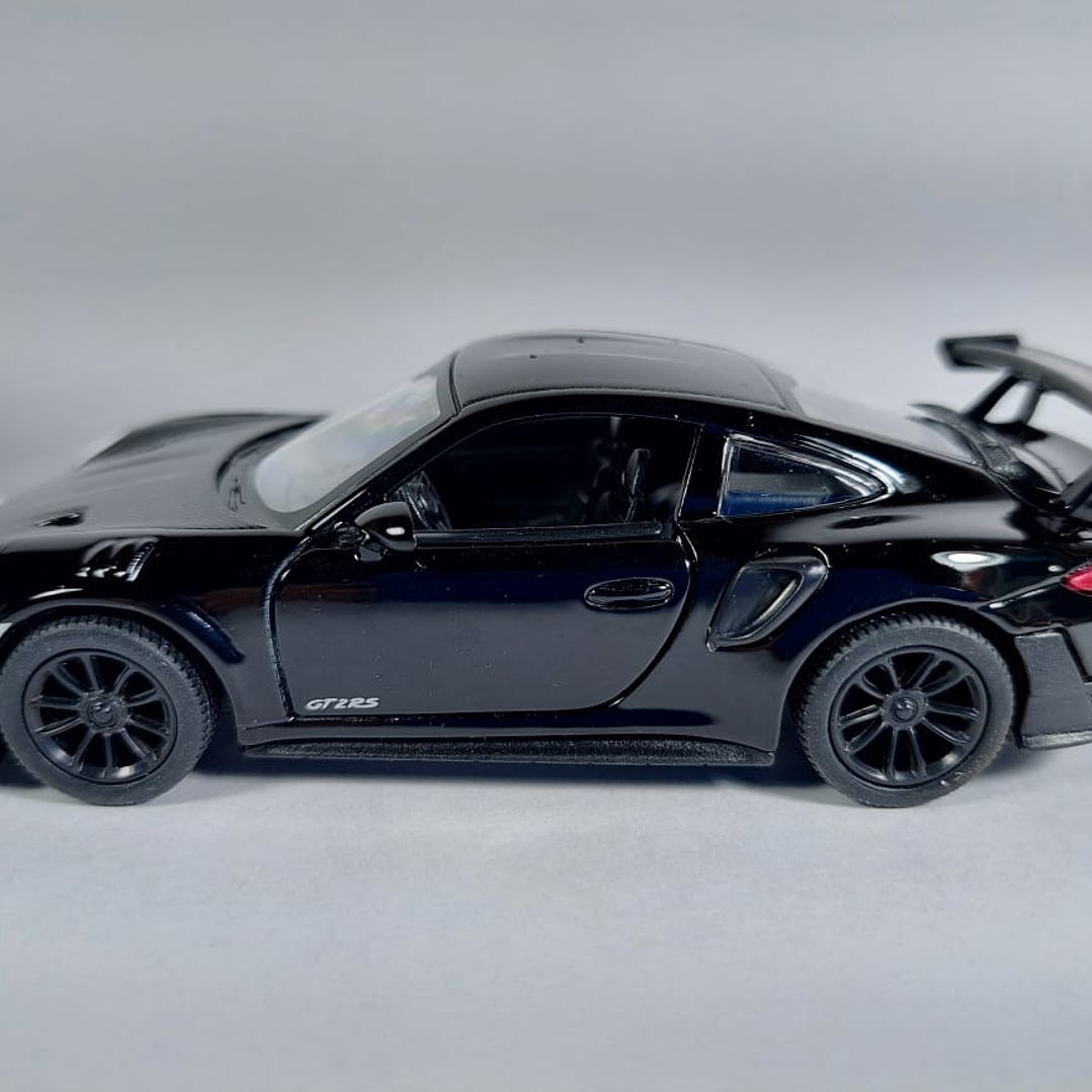 Porsche 911 Gt2 Rs, negro 1/36, marca kinsmart- 6