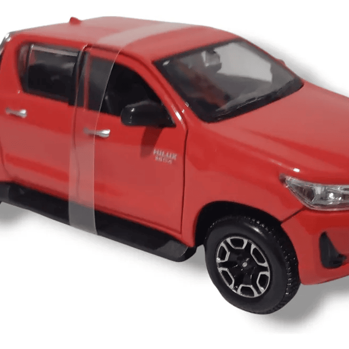 Toyota hilux rojo ESCALA 1-24 marca maisto 3