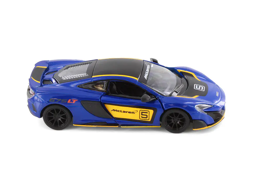 McLaren 675LT AZUL Kinsmart, Escala 1-36