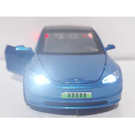 Tesla Modelo 3 AZUL, Chino, Escala 1-32