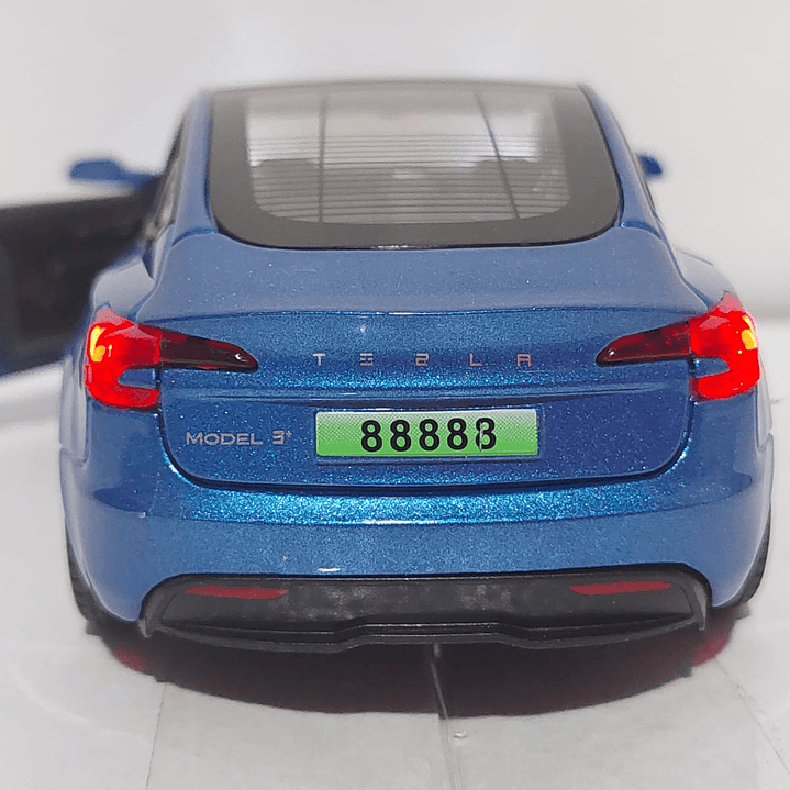 Tesla Modelo 3 AZUL, Chino, Escala 1-32 2