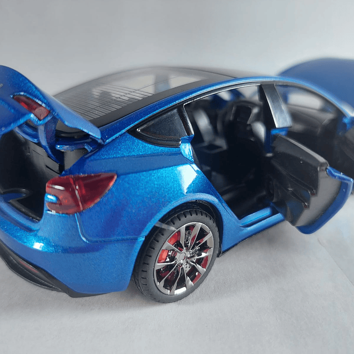 Tesla Modelo 3 AZUL, Chino, Escala 1-32 3