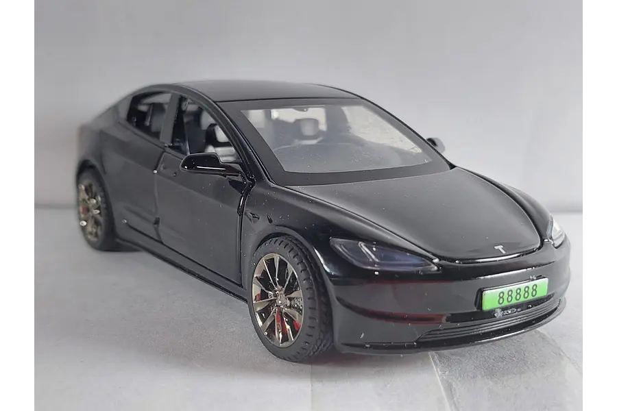 Tesla Modelo 3 NEGRO, Chino, Escala 1-32
