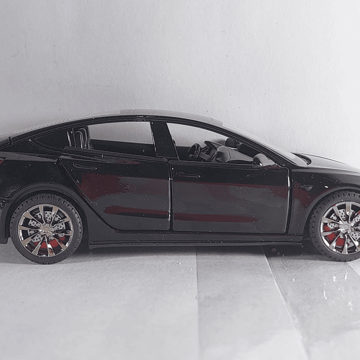 Tesla Modelo 3 NEGRO, Chino, Escala 1-32 4