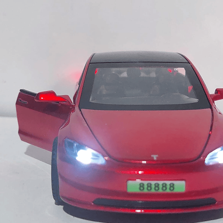 Tesla Modelo 3 ROJO, Chino, Escala 1-32 3