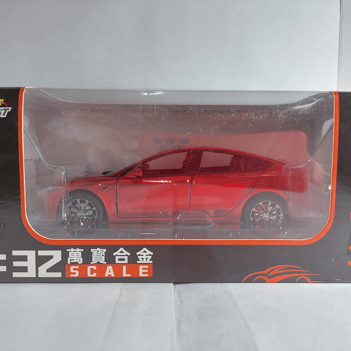 Tesla Modelo 3 ROJO, Chino, Escala 1-32 5