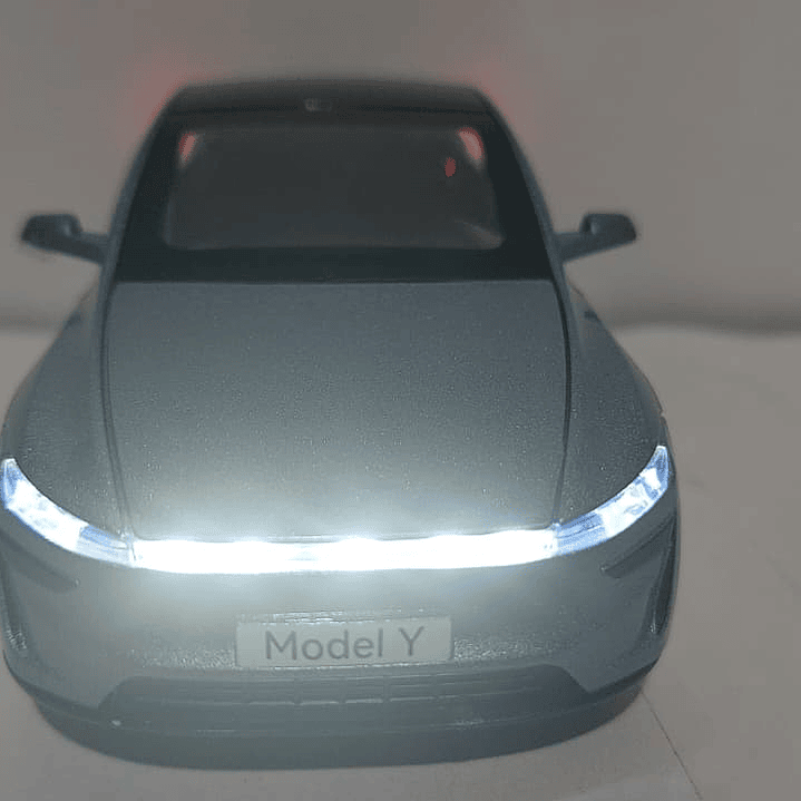 Tesla Modelo Y azul, Chino, Escala 1-32 2