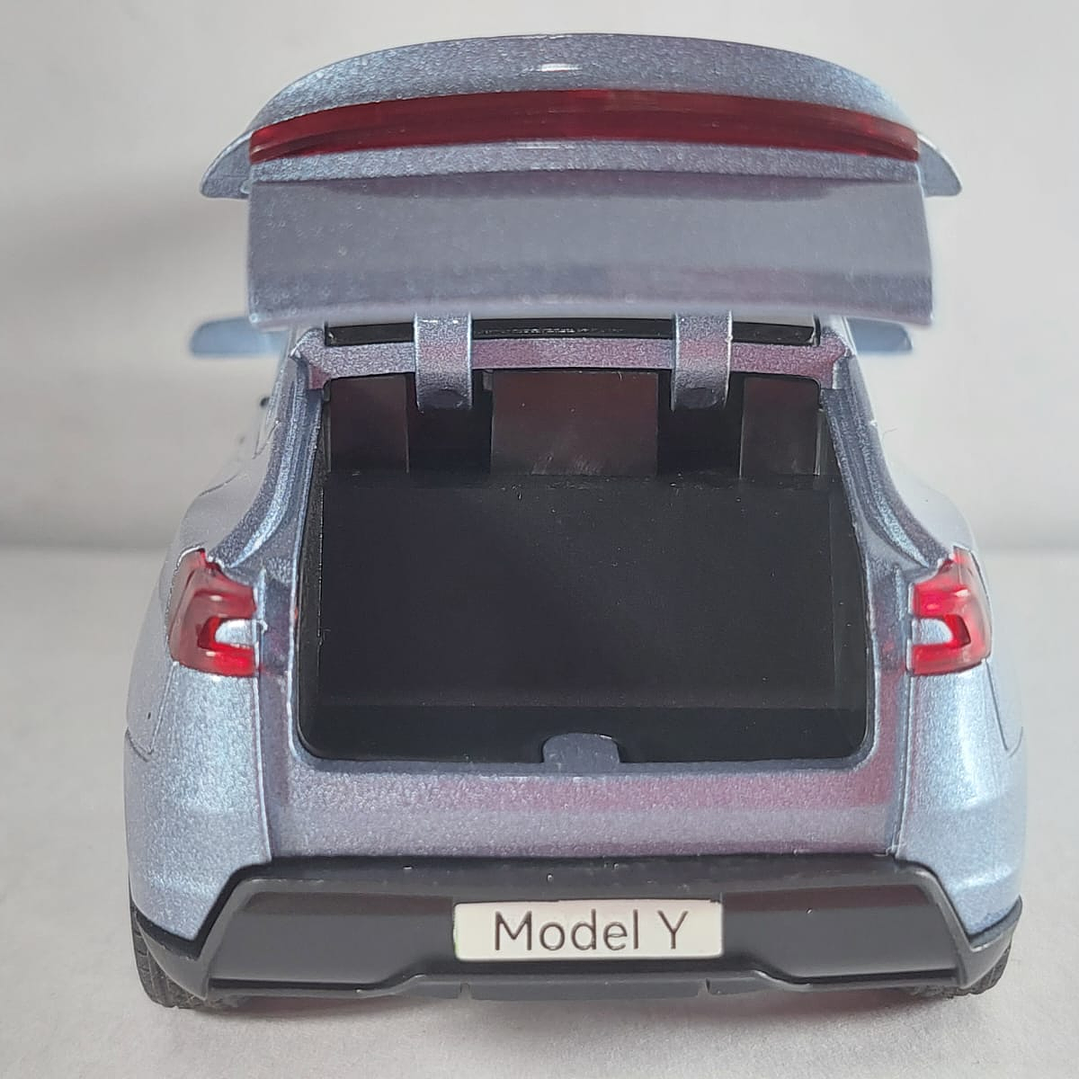 Tesla Modelo Y azul, Chino, Escala 1-32 9
