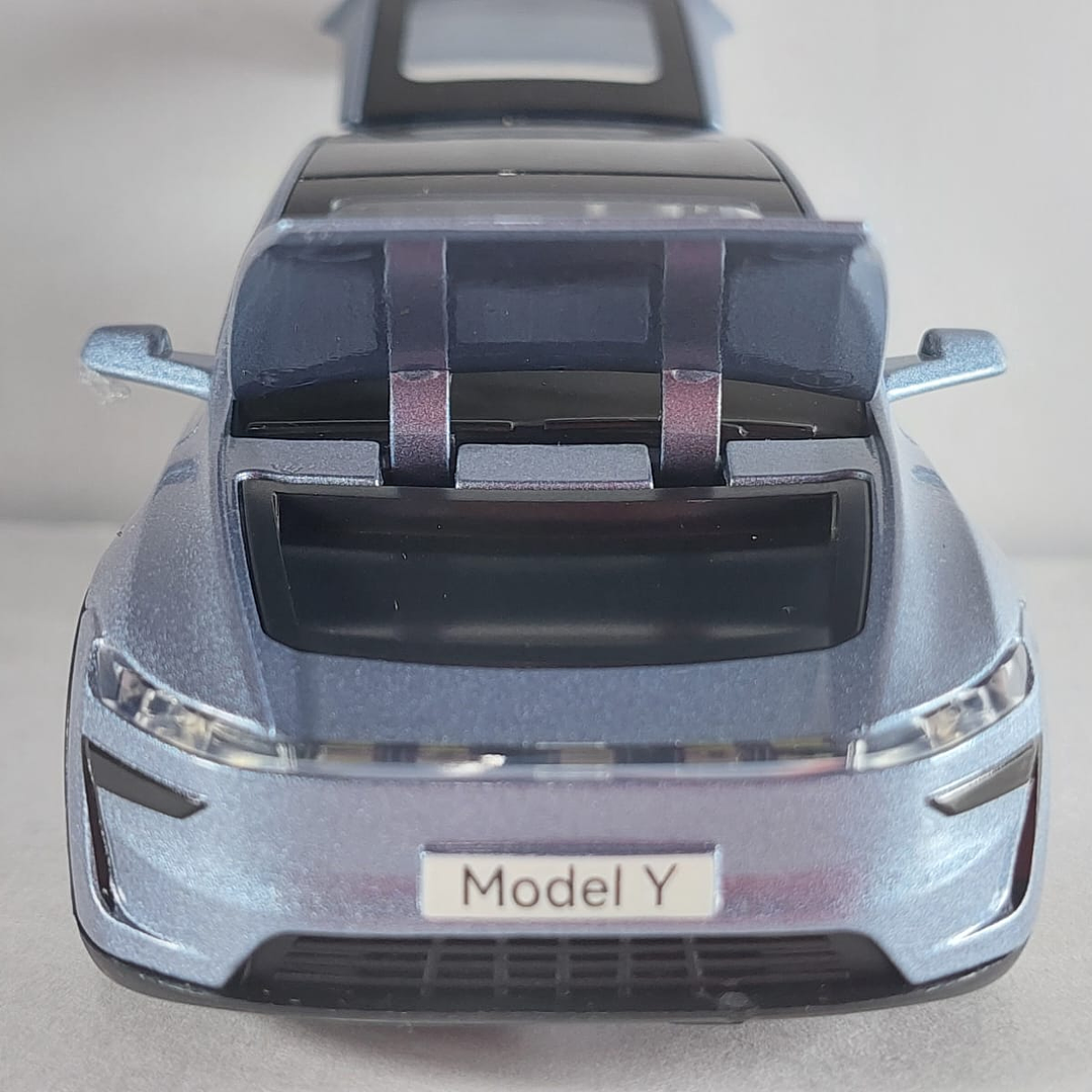 Tesla Modelo Y azul, Chino, Escala 1-32 12