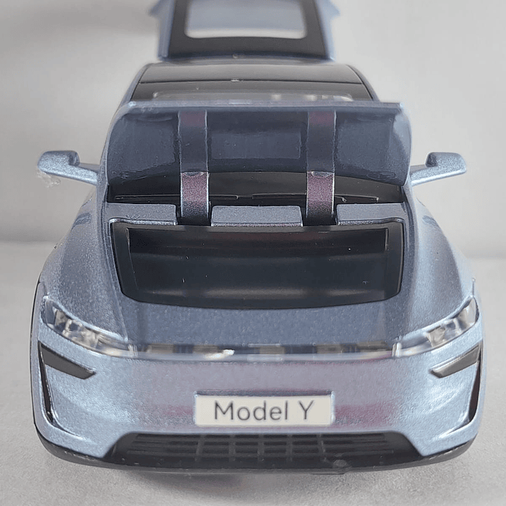 Tesla Modelo Y azul, Chino, Escala 1-32 12