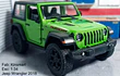 Jeep Wrangler VERDE Escala 1/34 Marca Kinsmart