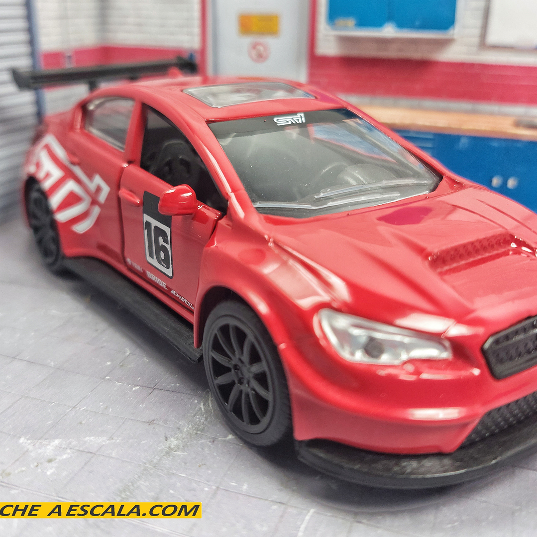 Subaru Impreza ROJO WRX STI, Jada, Escala 1-32 6