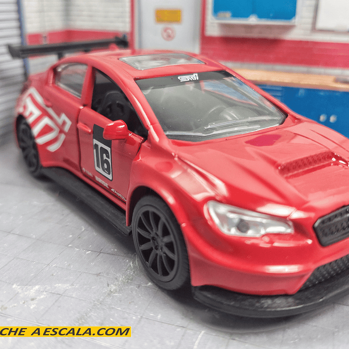Subaru Impreza ROJO WRX STI, Jada, Escala 1-32 6