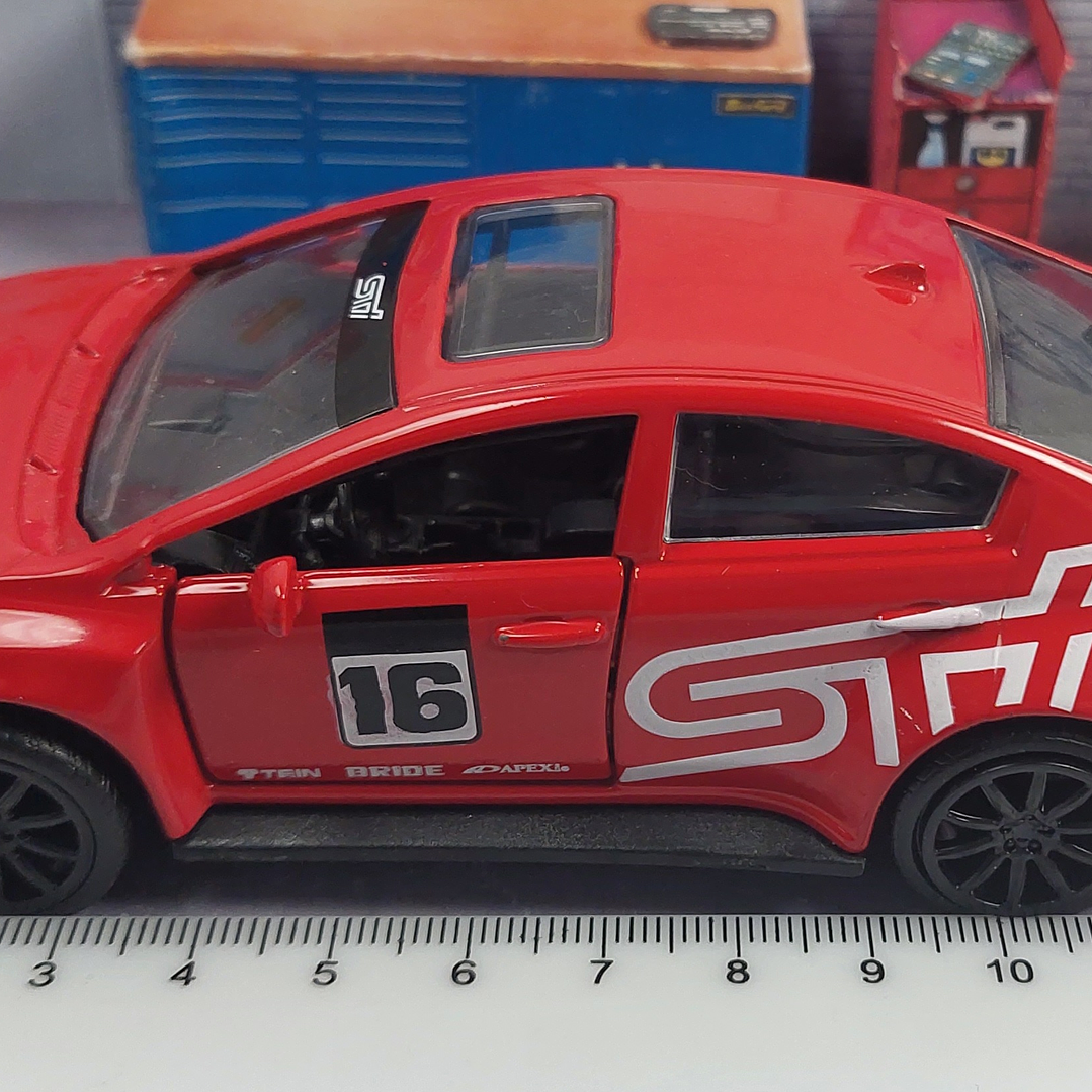 Subaru Impreza ROJO WRX STI, Jada, Escala 1-32 7