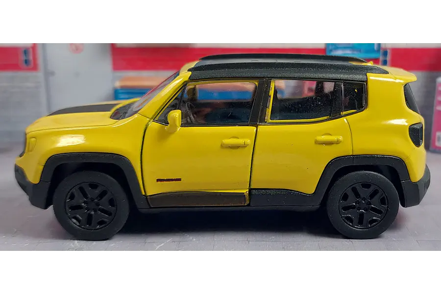 Jeep Renegade Trailhawk AMARILLO Welly, Escala 1-36-