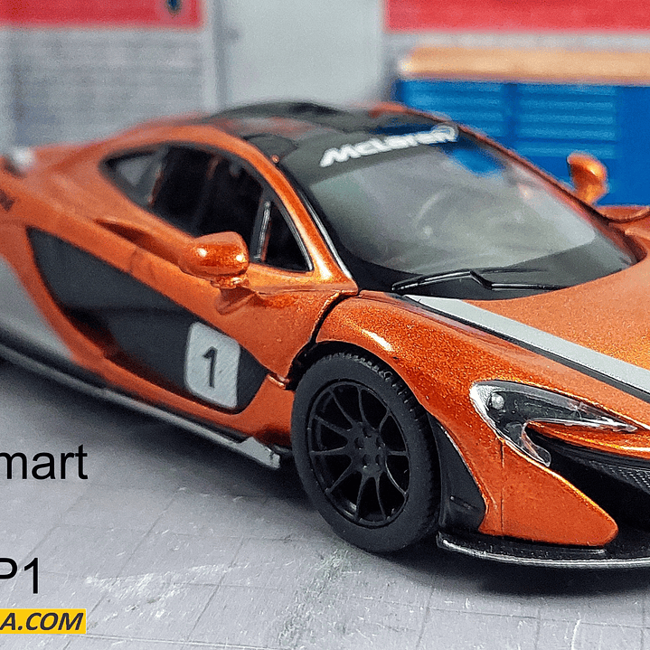 McLaren P1 NARANJA Kinsmart, Escala 1-36 1
