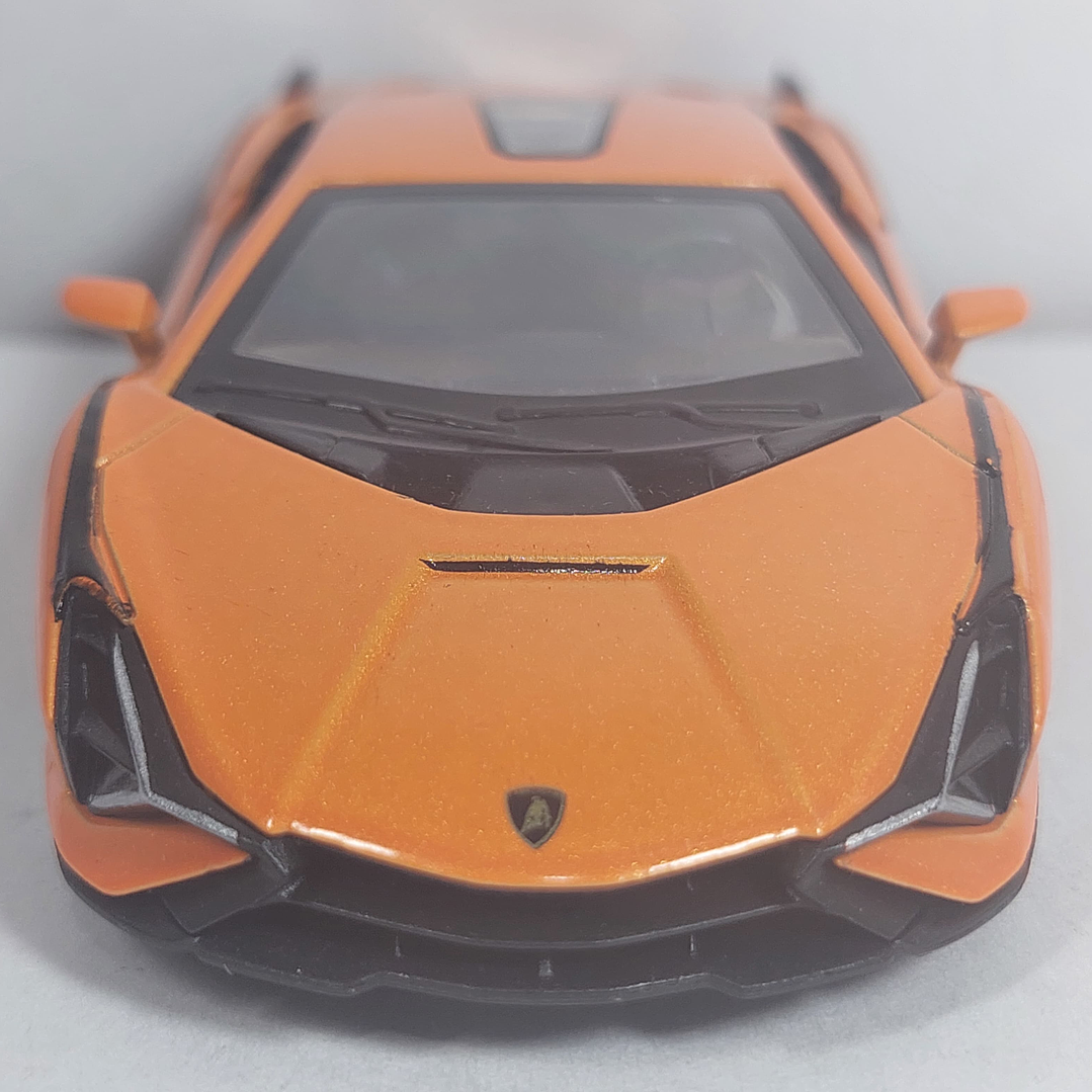 Lamborghini Sian FKP 37 naranja Kinsmart, Escala 1-36 9