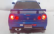 Nissan Skyline GT-R 1995 AZUL Escala 1-32 LUCES LED