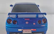 Nissan Skyline GT-R 1995 AZUL Escala 1-32 LUCES LED