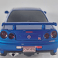 Nissan Skyline GT-R 1995 AZUL Escala 1-32 LUCES LED - Miniatura 4