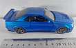 Nissan Skyline GT-R 1995 AZUL Escala 1-32 LUCES LED