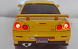 Nissan Skyline GT-R AZUL Y AMARILLO Escala 1-32 LEDS