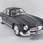 Mercedes-Benz 300SL 1954 ALAS DE GAVIOTA, Kinsmart, 1-36 NEGRO - Miniatura 4