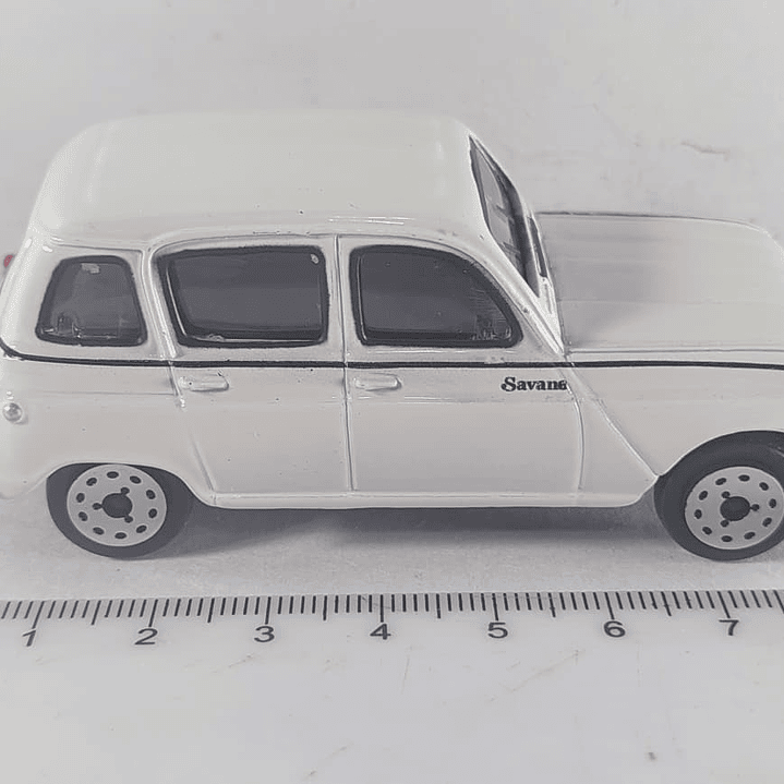 Renault 4, blanco Escala 1:43 MARCA BURAGO 4