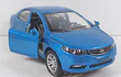 Kia cerato azul Escala 1/36 con luces LED